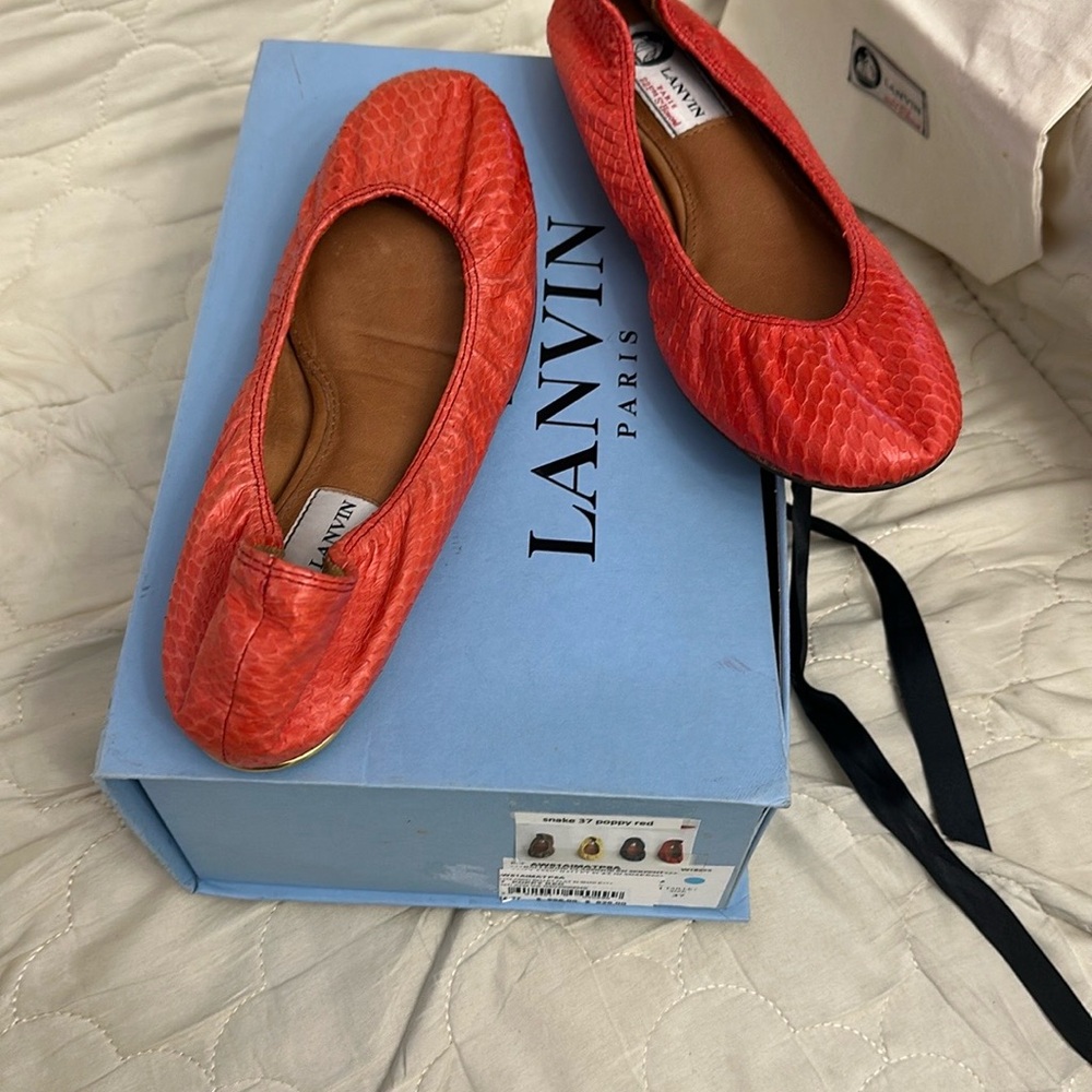 Lanvin Women's Poppy Red Ballet Flats